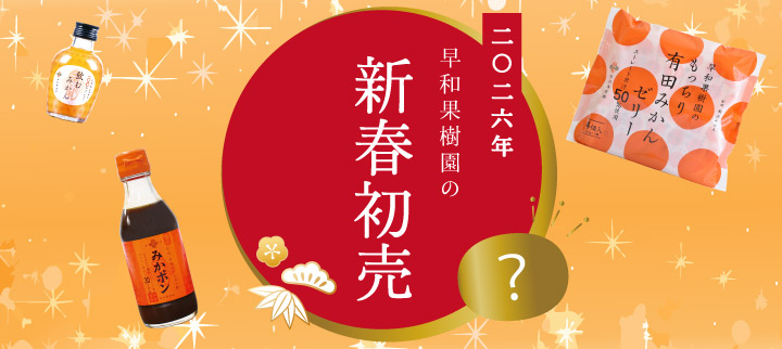 新春初売り | 紀州有田みかんの早和果樹園