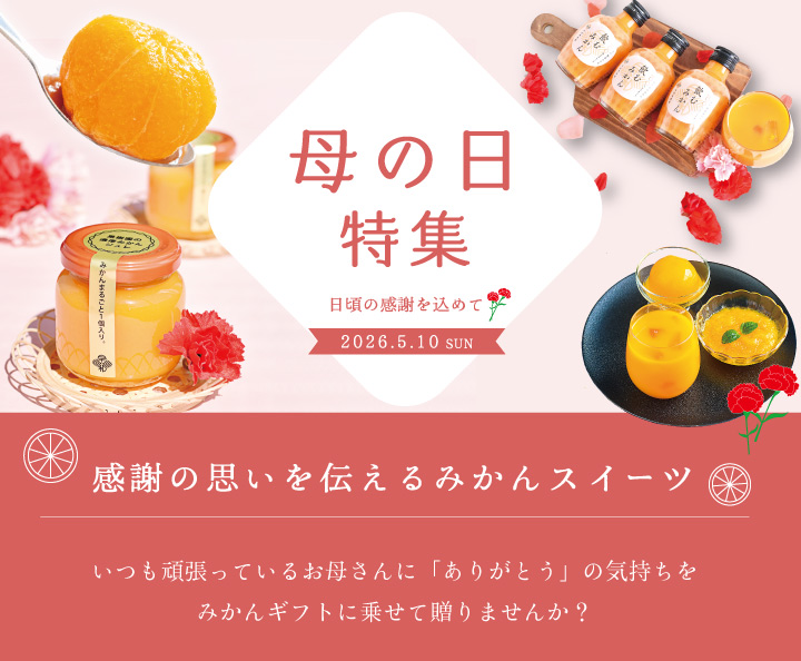 母の日に和歌山県有田みかんゼリーのプレゼントを