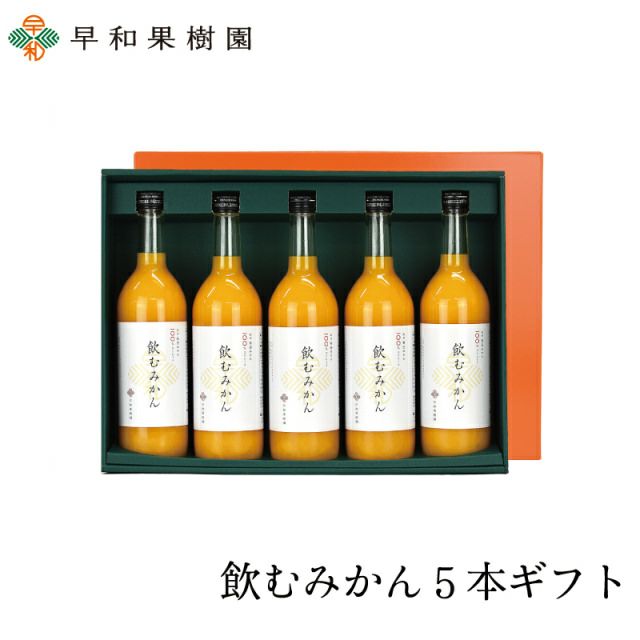 ジュースギフトのお取り寄せなら飲むみかん5本入りギフト