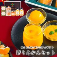 特別な時間に彩るみかんジュース、ゼリーのセット